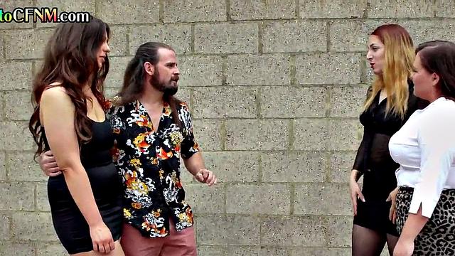 British amateur chicks give group BJ and HJ at home