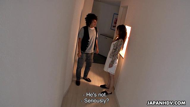 Cheating wife Nami Honda fucks husband's friend