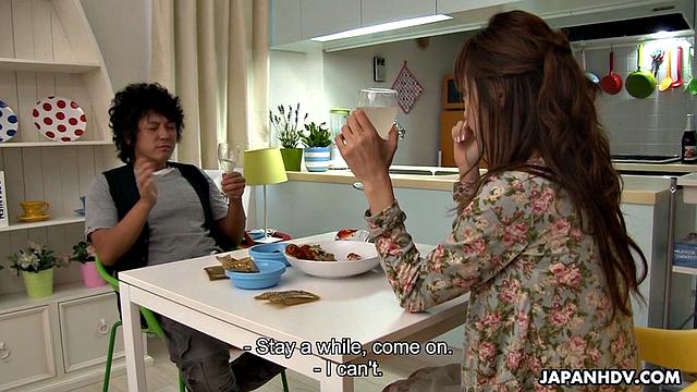 Cheating wife Nami Honda fucks husband's friend