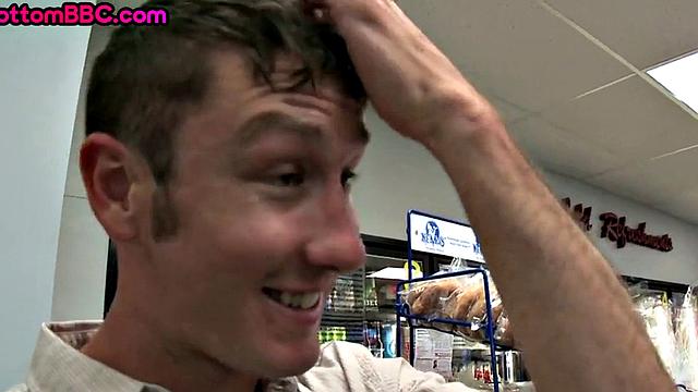 Black thug picked up and banged in store until he cums