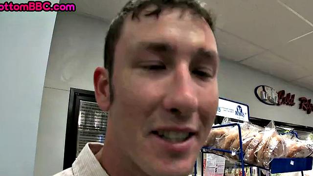 Black thug picked up and banged in store until he cums