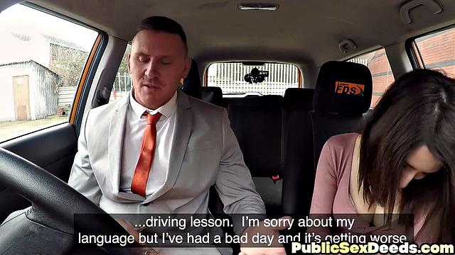 Amateur babe drilled by instructor