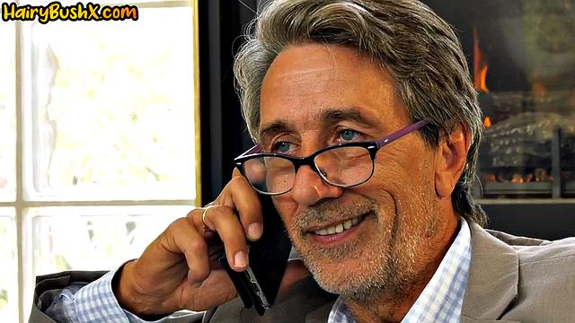 Bushy 21yo cutie pounded by DILF