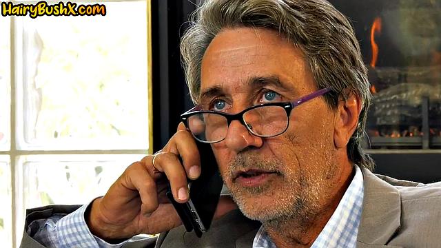 Bushy 21yo cutie pounded by DILF