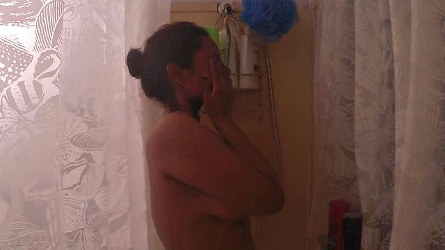 Indian Lily In Shower Masturbation