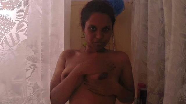 Indian Lily In Shower Masturbation