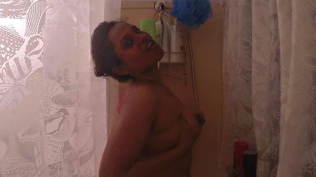 Indian Lily In Shower Masturbation