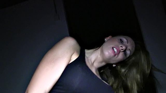 Hot Brunette Sucks for Cash