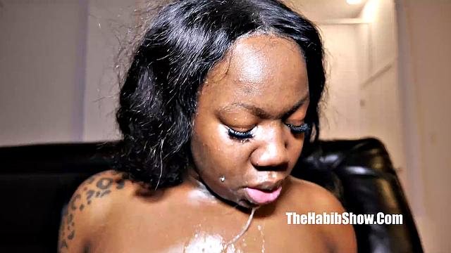 Athena Jones loves that BBC slobbering blowjob