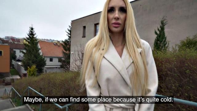 Picked up MILF deepthroating in POV before getting pounded