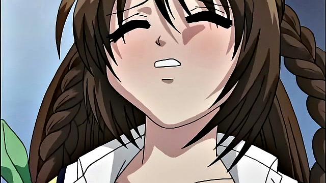 Три взрослые аниме-девушки в жестком бондаже и групповом сексе с доминанткой POV.