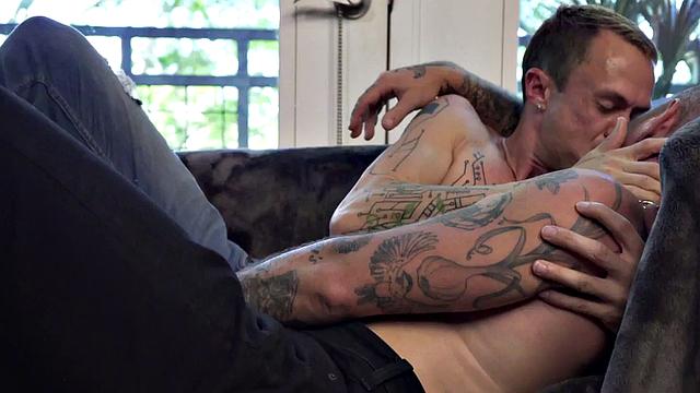 Operated MTF with pussy gets toyed and fucked by gay