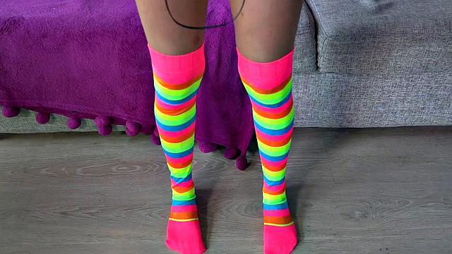 Lil Mia fingers her wet pussy