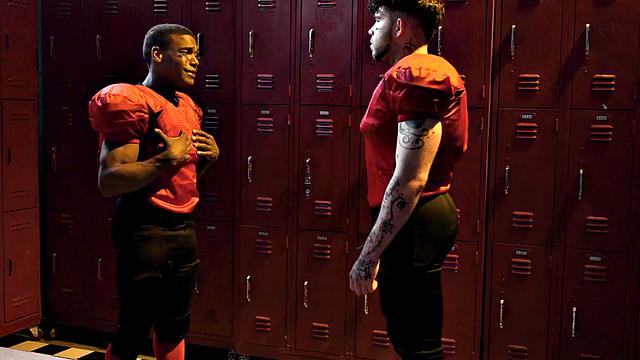 Athletic Ebony Sud Fucks In Locker Room Till Cumshot