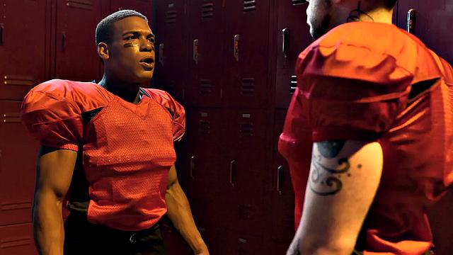 Athletic Ebony Sud Fucks In Locker Room Till Cumshot