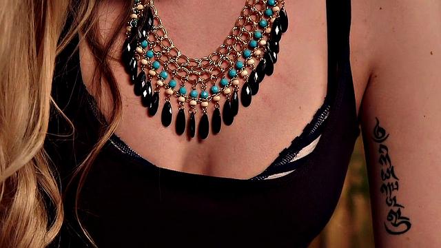 Predicament bondage sub massaged and spanked by lezdom