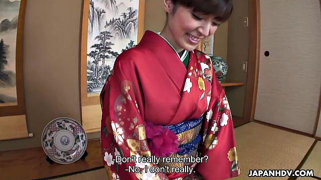 Beautiful Yuria Tominaga is getting satisfied