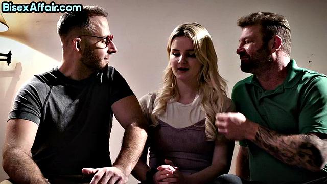 21yo petite babe cockriding two guys