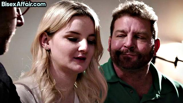 21yo petite babe cockriding two guys