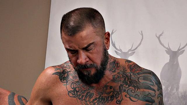 Tiny twink assfucked in his tight lil ass in gay daddy 3some