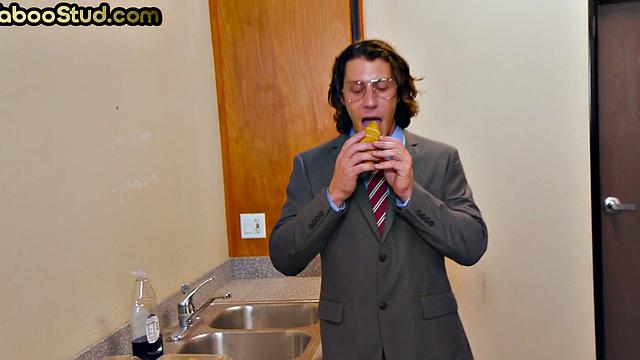 Kinky stud barebacked after work by his stepcousin