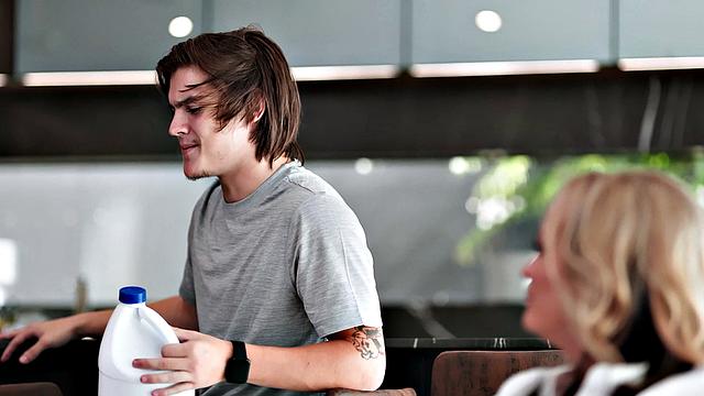 Wicked - Husband Films Wife Blake Blossom getting Fucked Hard By His Buddy