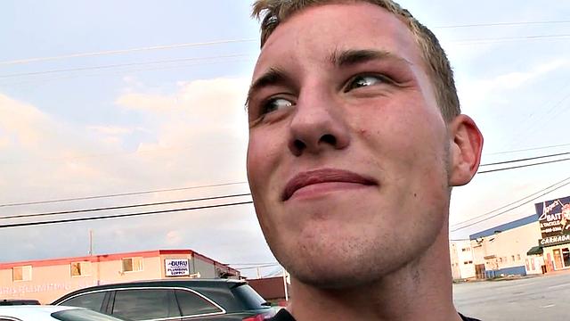 Watch a straight guy get surprised by a gay gloryhole encounter