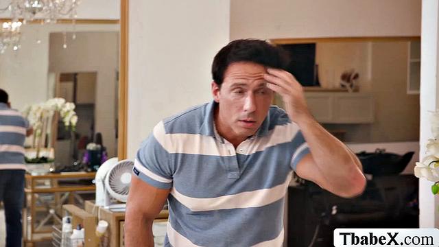 TS hairdresser fucked anally by horny customer