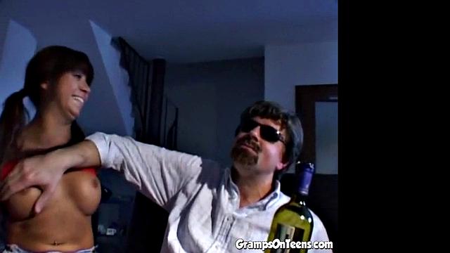 Sweet Teen Suck and Fuck by Blind Men with Big Dick