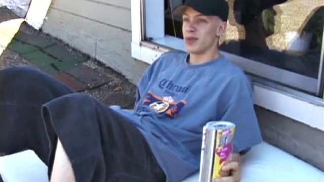 Shane jacks off on the roof