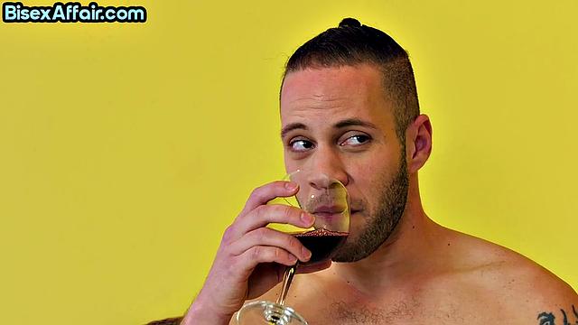 Big-titted 21yo babe shared in threesome