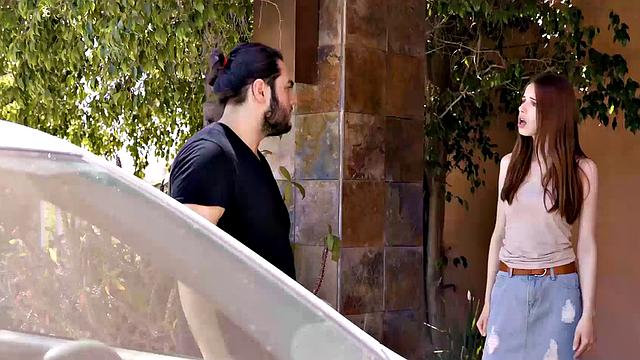 Wet and hot slender redhead makes it with her father-in-law