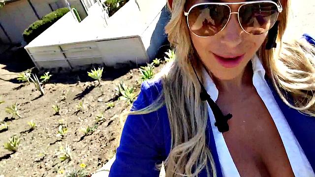 Experience the ultimate POV outdoor fuck-fest with a tattooed babe and her glasses on!