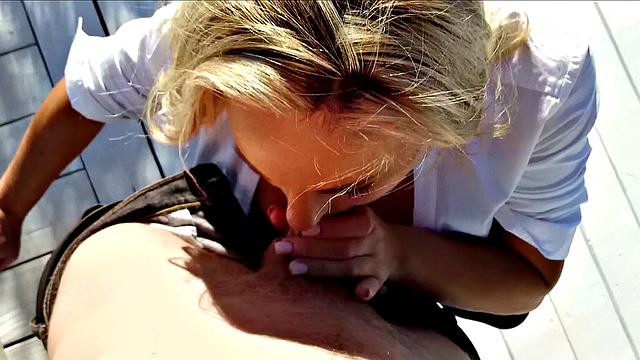 Experience the ultimate POV outdoor fuck-fest with a tattooed babe and her glasses on!