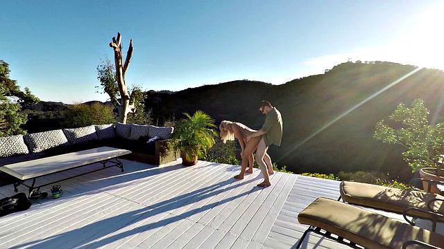 Experience the ultimate POV outdoor fuck-fest with a tattooed babe and her glasses on!