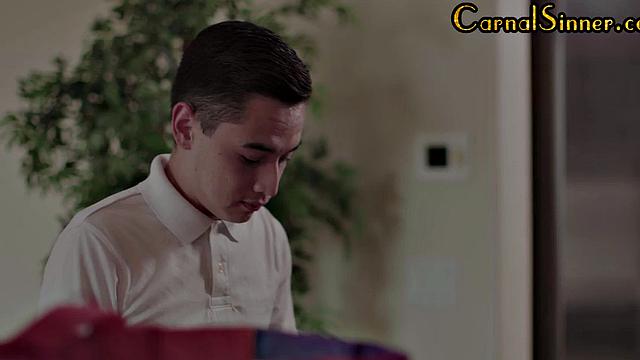 Petite asian babe gets doggystyled by BF after deepthroat