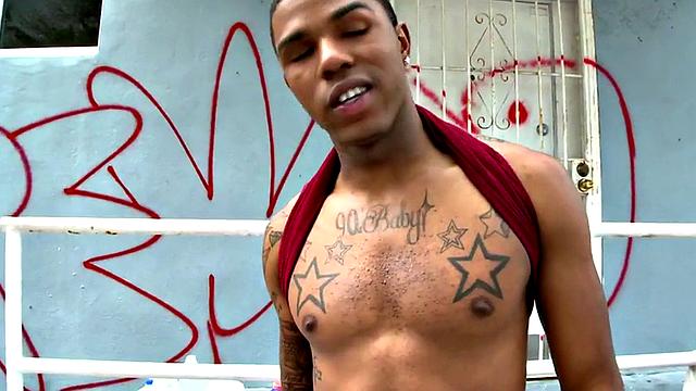 Poor black thug agrees to going gay with white dude