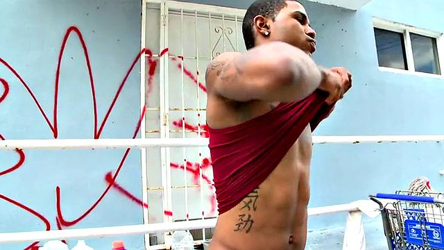 Poor black thug agrees to going gay with white dude