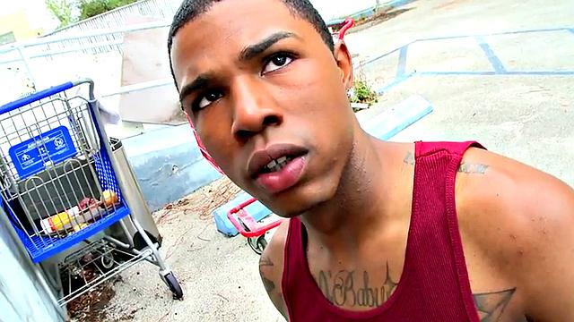 Poor black thug agrees to going gay with white dude