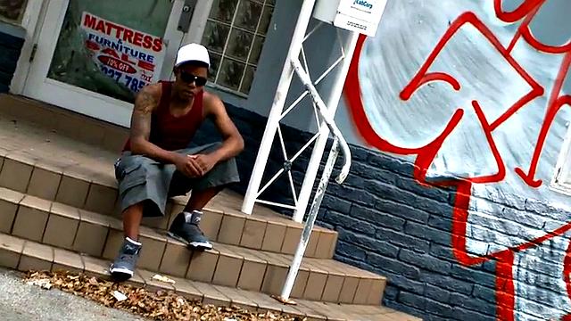 Poor black thug agrees to going gay with white dude