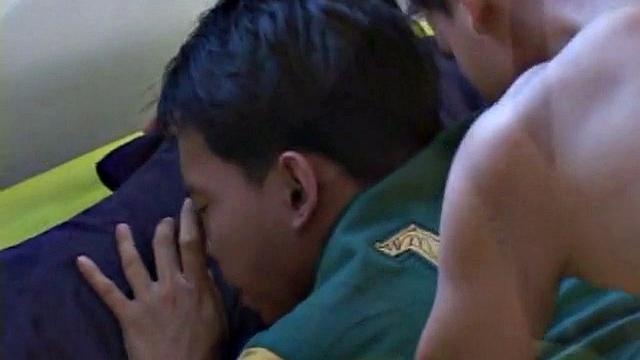 Horny asian twink assdrilled by BF