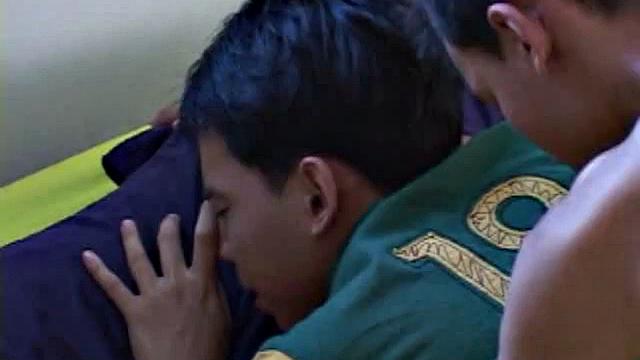 Horny asian twink assdrilled by BF