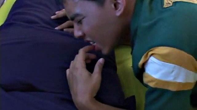 Horny asian twink assdrilled by BF