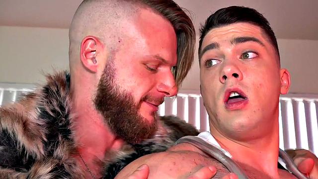 Mesmerized crossdresser in pantyhose assfucked by a jock