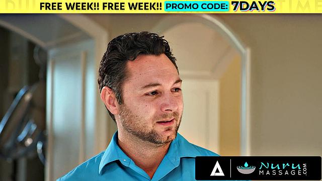 NURU MASSAGE - Sexy Tattooed Masseuse Charlotte Sins Gives Hot BJ And Rides A Big Cock