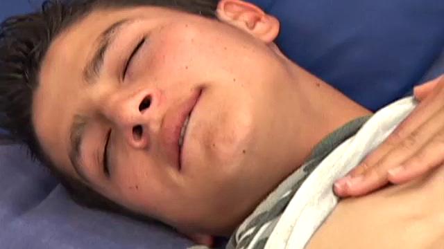 We are invited to watch Latin boy Ferdynan beat off and he delivers a hot stroke show. Once he's naked, the Latin twink gives us a good look at his fine little butt, as he fingers his hole for added stimulation.