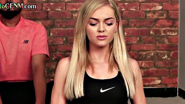 CFNM British ladies wank cock in group till cumshot