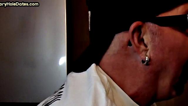 Homemade gloryhole cum in mouth DILF sucks hard cock