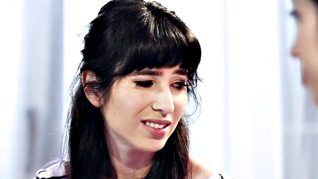 Massaging sykes fingering pussies while moaning