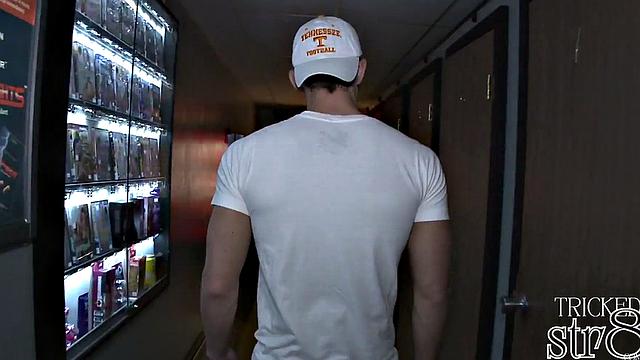 Gay gloryhole fooling naive straight